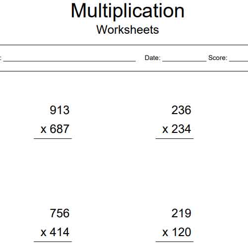 Printable Subtraction Worksheets (three digits by 3 digits)