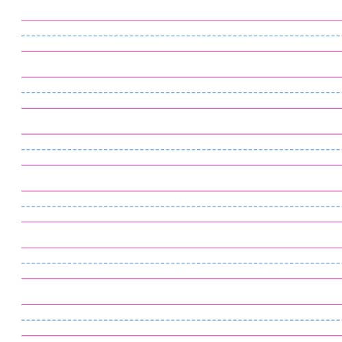 Printable 3 lined paper template